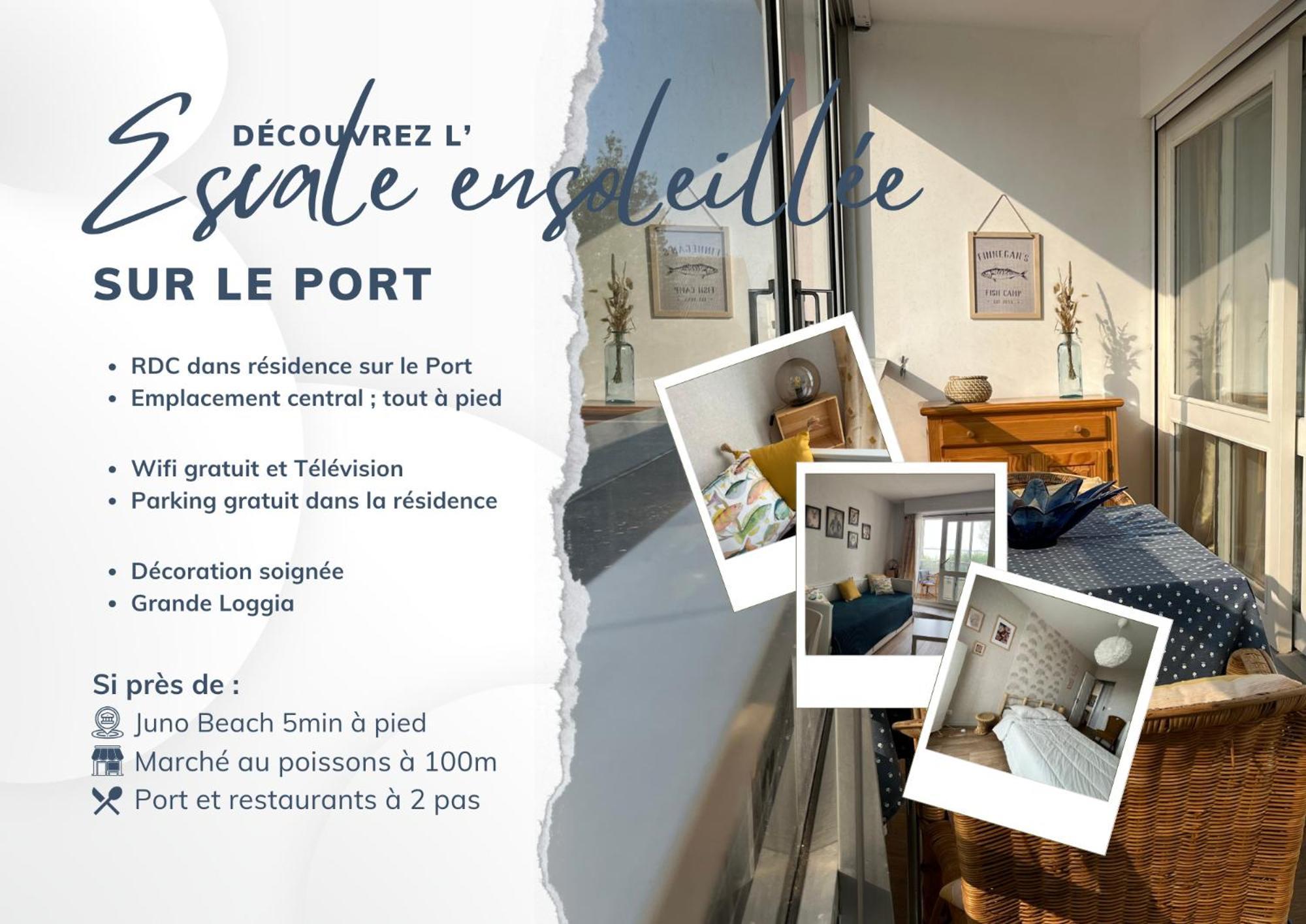 L'Escale Ensoleillee, 2 Pieces Sur Le Port Proche Juno Beach Courseulles-sur-Mer Εξωτερικό φωτογραφία